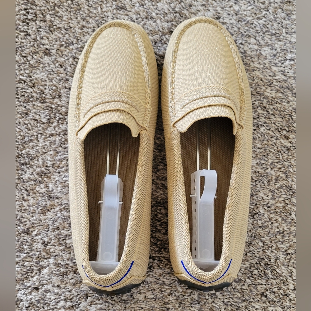 EUC Rothy's Limited Edition Gold Dust Women's Drivers